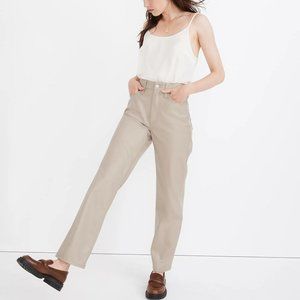 Madewell: Vintage Straight Jean: Faux Leather